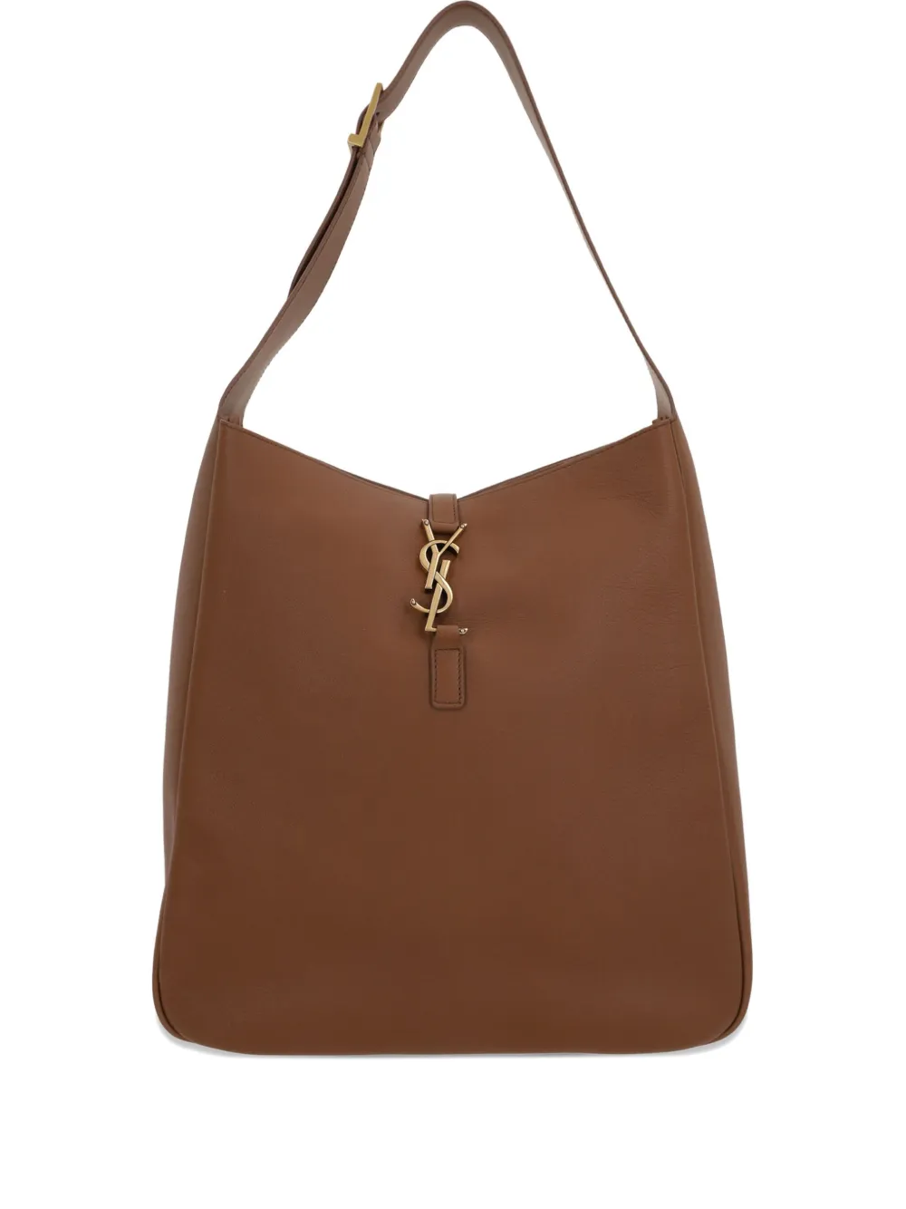 Saint Laurent Leren schoudertas Bruin