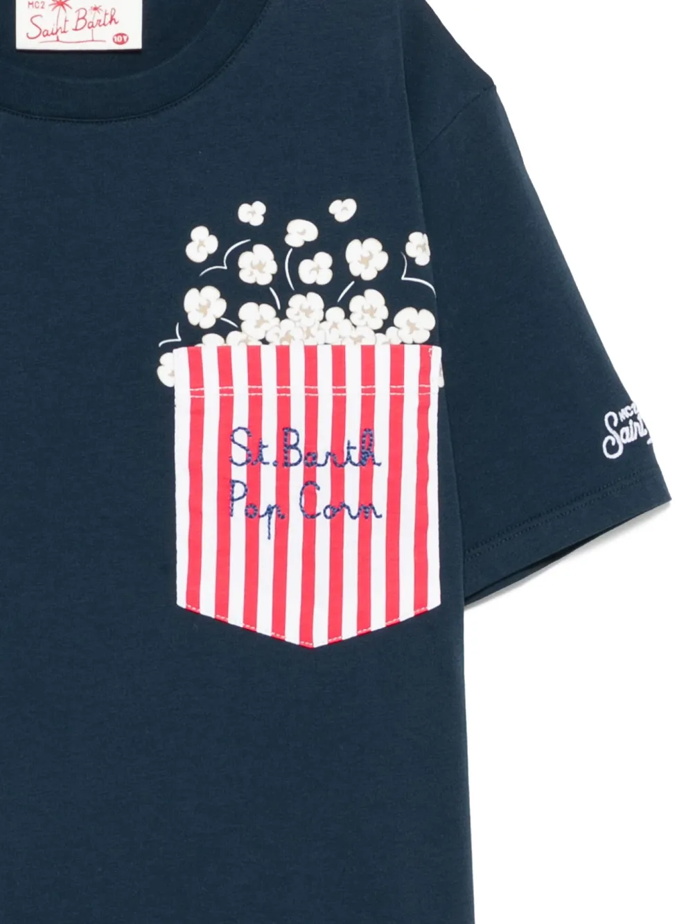 MC2 Saint Barth Kids Eddy T-shirt Blauw