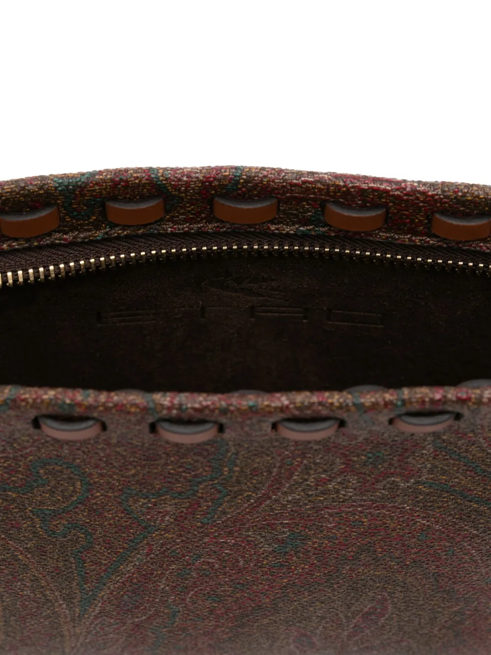 ETRO Schoudertas met paisley-print Bruin