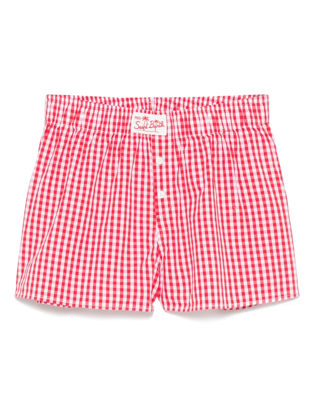 MC2 Saint Barth Kids pantalones cortos a cuadros | rojo | Image 1
