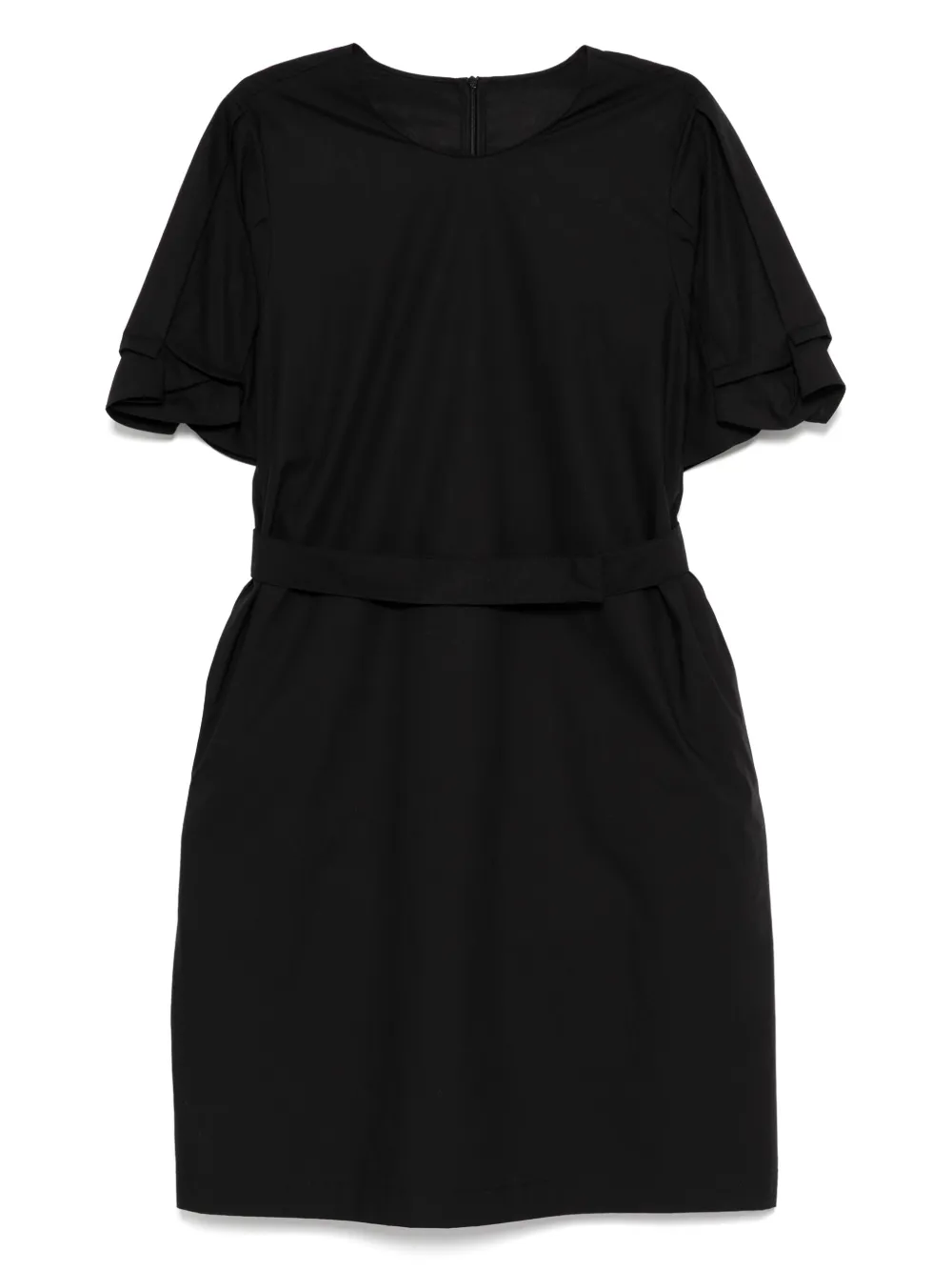 belted midi dress
