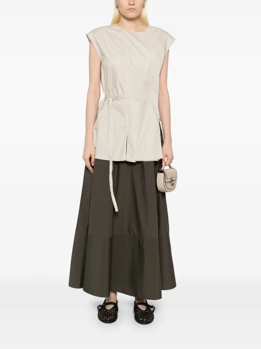 LESS Katoenen top - Beige