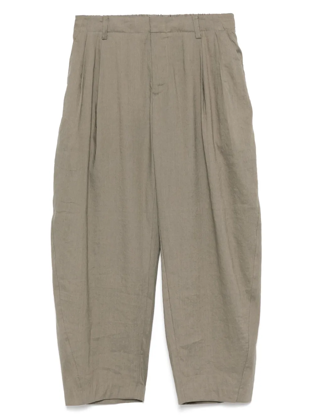 CROQUIS zip-up casual trousers | Green | Image 1