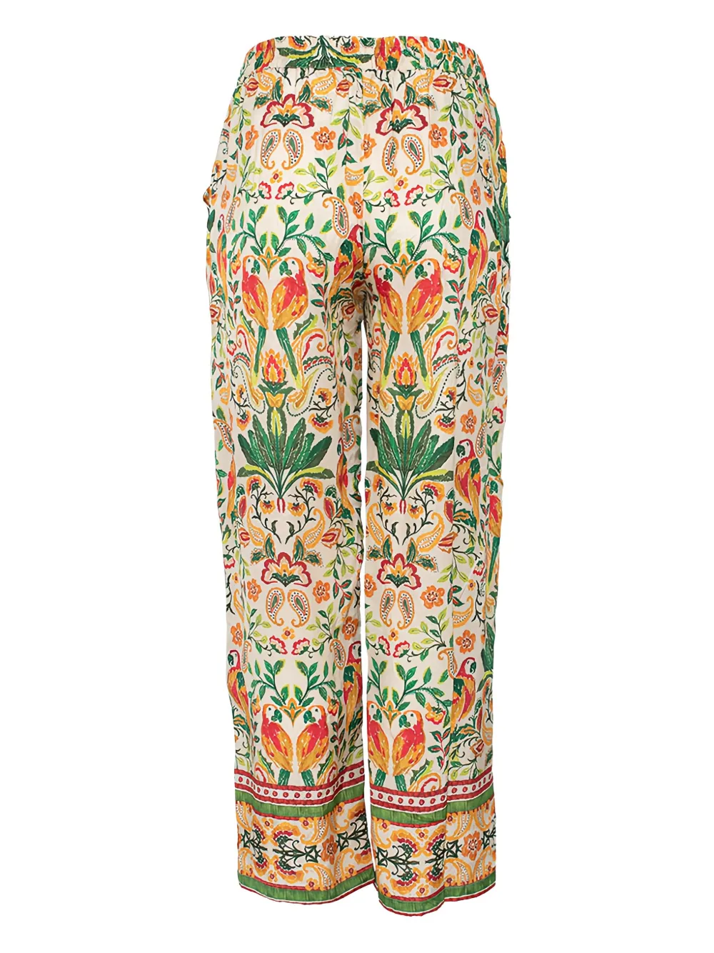 LARA ETHNICS Broek met paisley-print - Wit