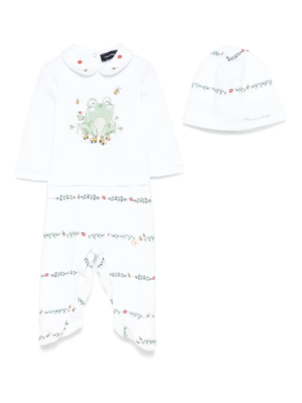 Monnalisa printed babygrow set | White | Image 1