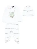 Monnalisa printed babygrow set - White