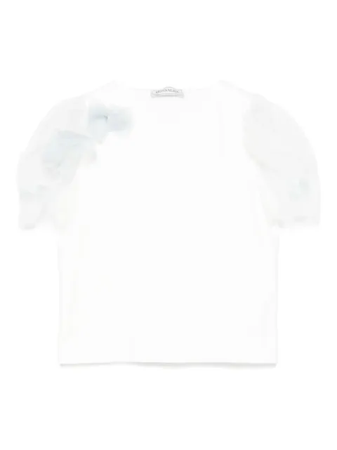 Monnalisa T-Shirt mit Tüllärmeln