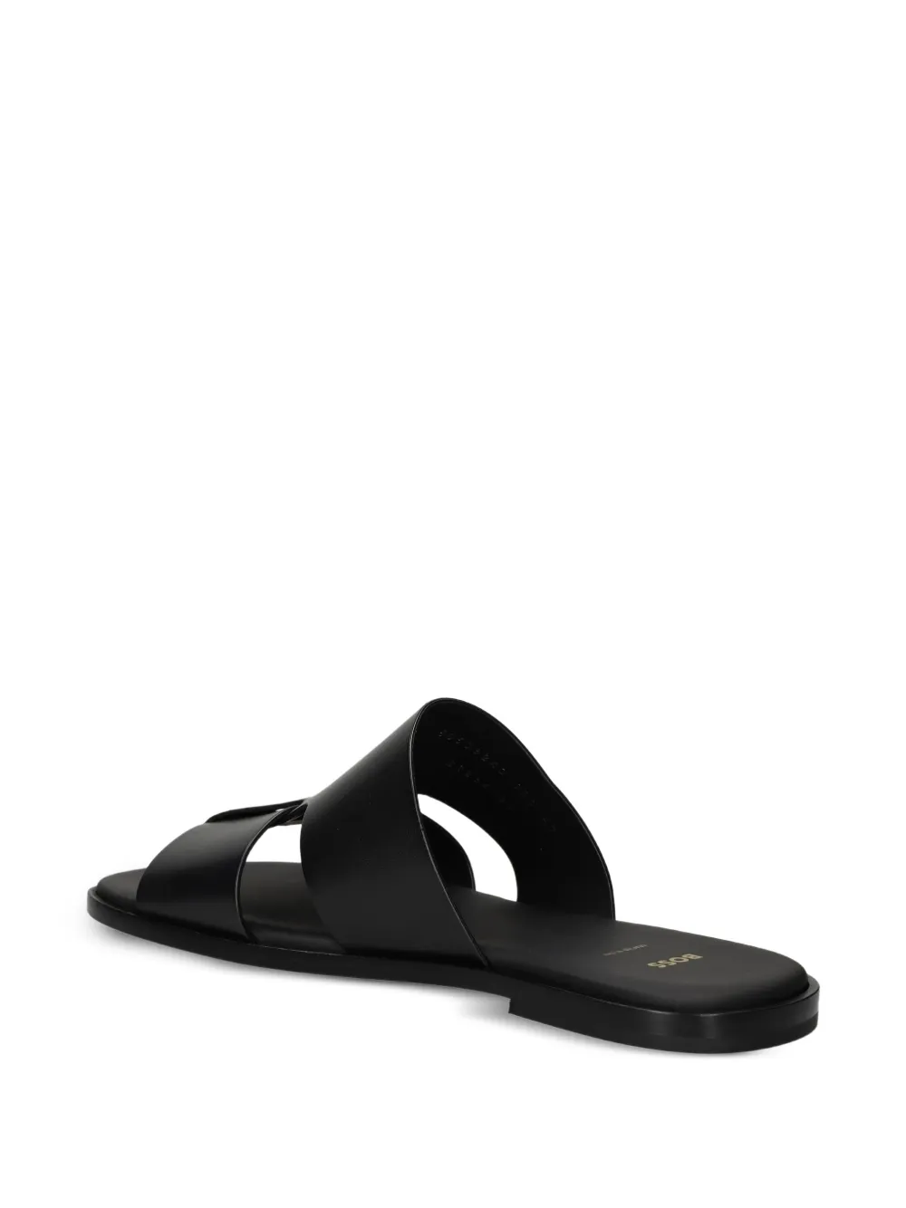 BOSS leather sandals Black