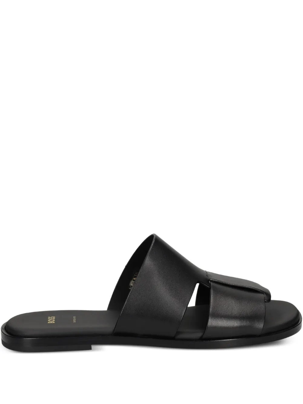 BOSS leather sandals Black