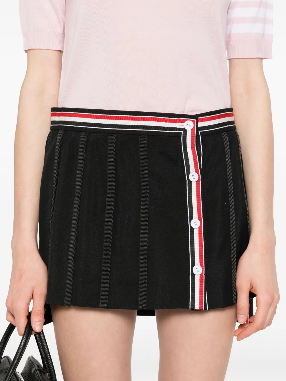 Thom Browne Mini-plooirok Zwart