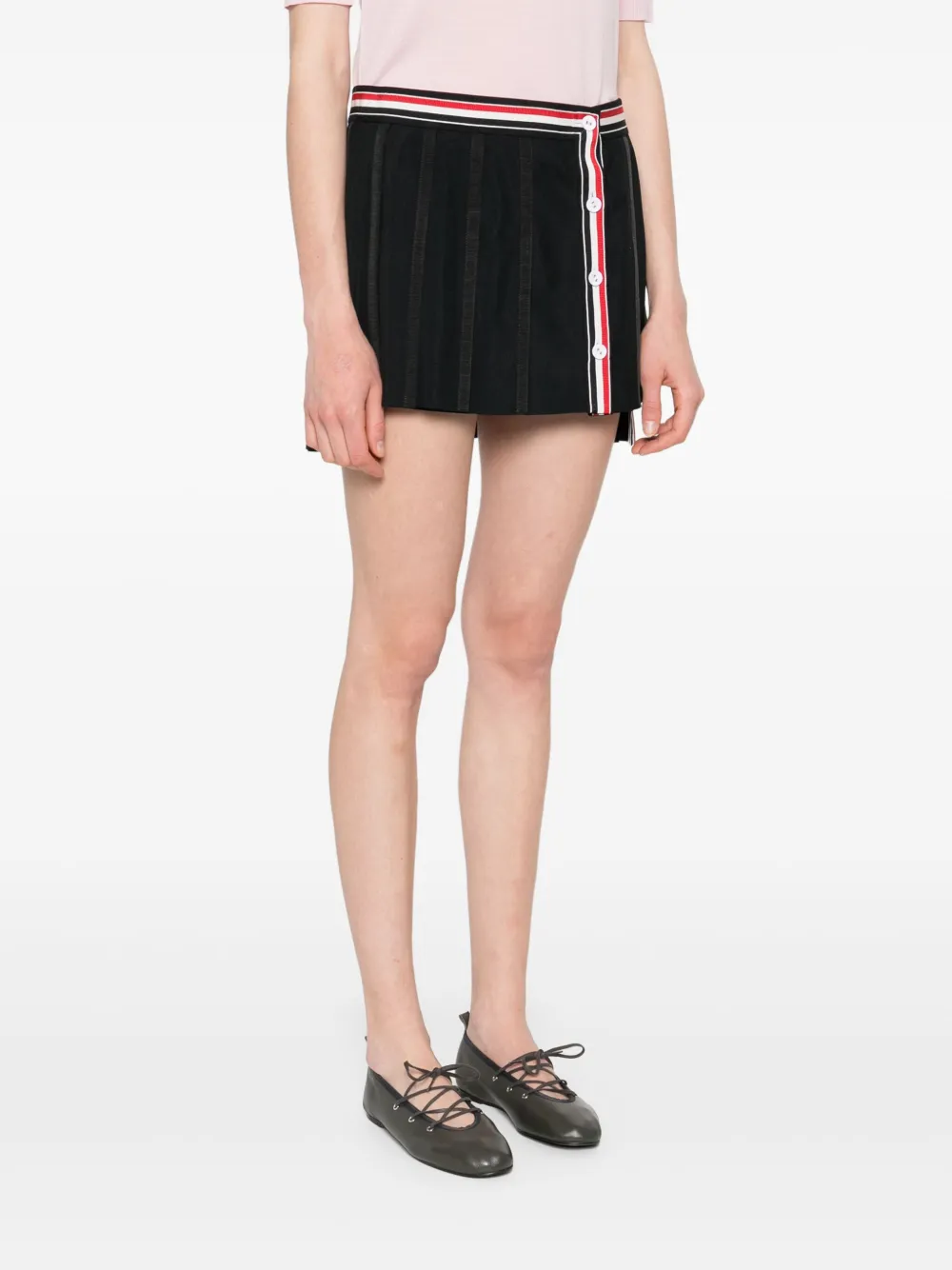 Thom Browne Mini-plooirok Zwart