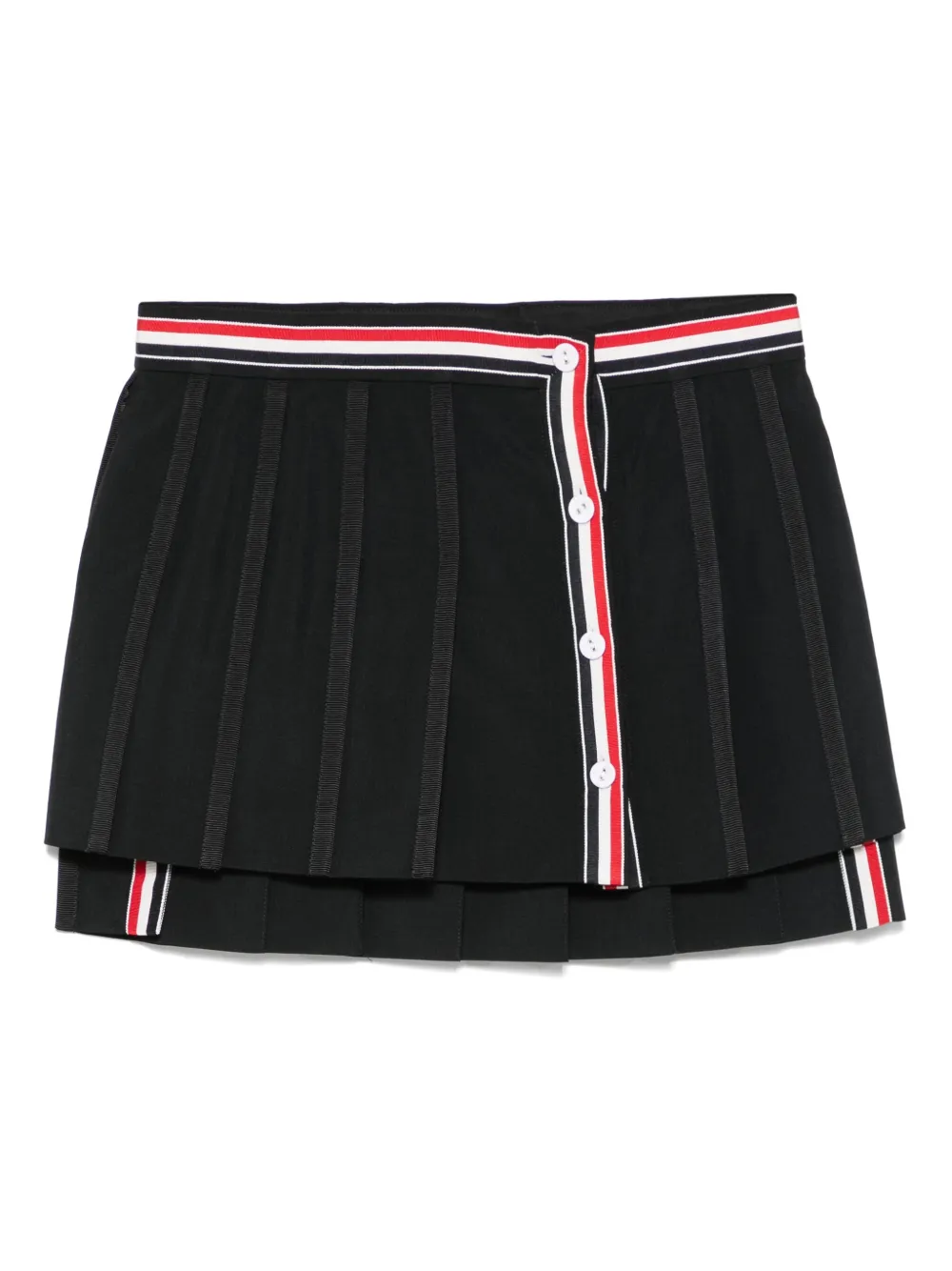 Thom Browne falda corta con diseño plisado | negro | Image 1