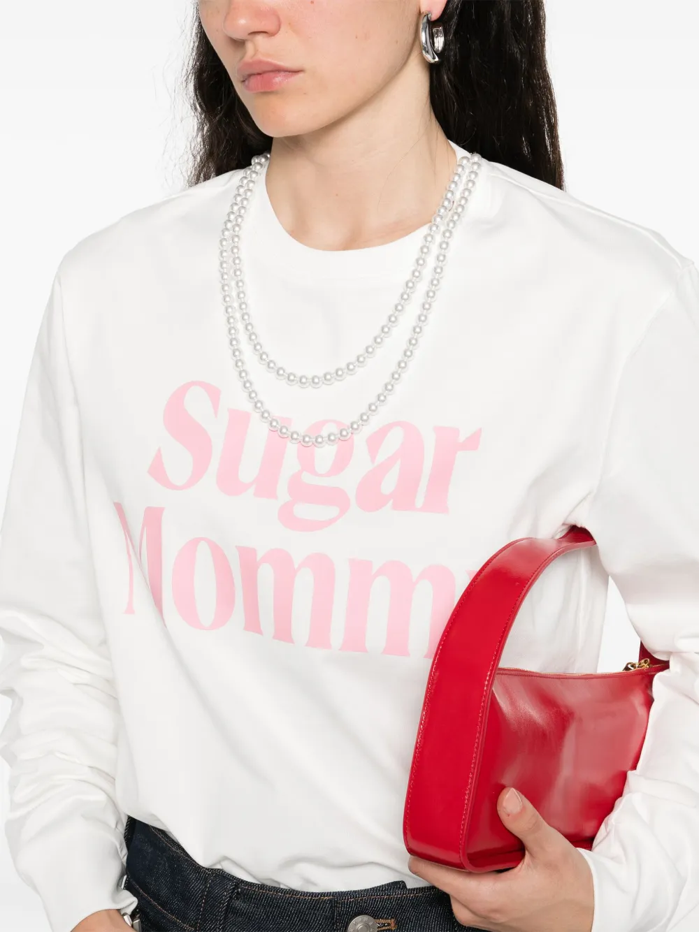 Shop Markgong Cotton Sweatshirt