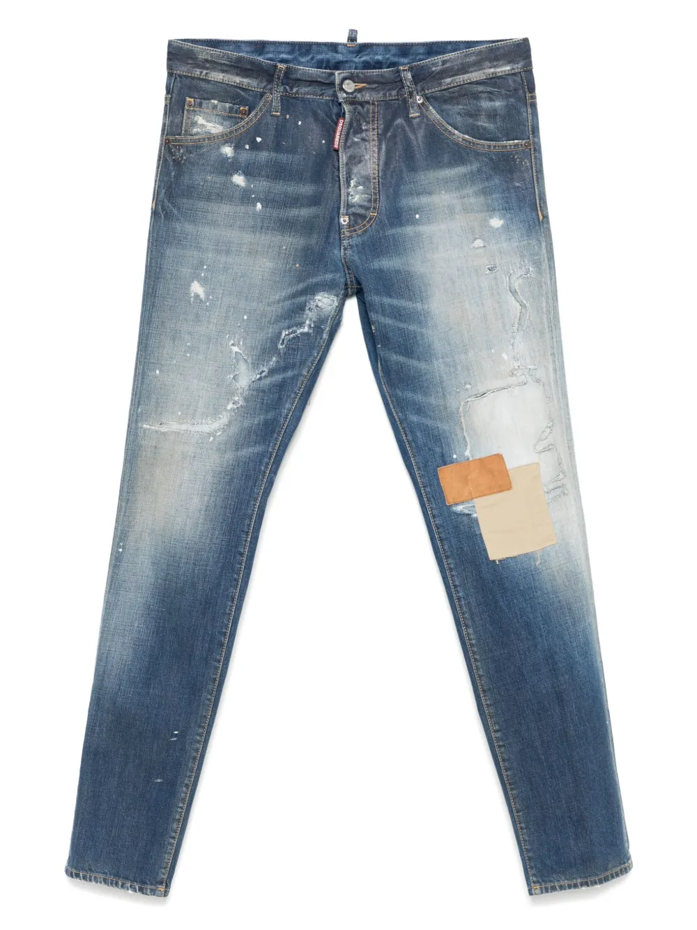 DSQUARED2 patch-detailing cotton jeans | azul | Image 1