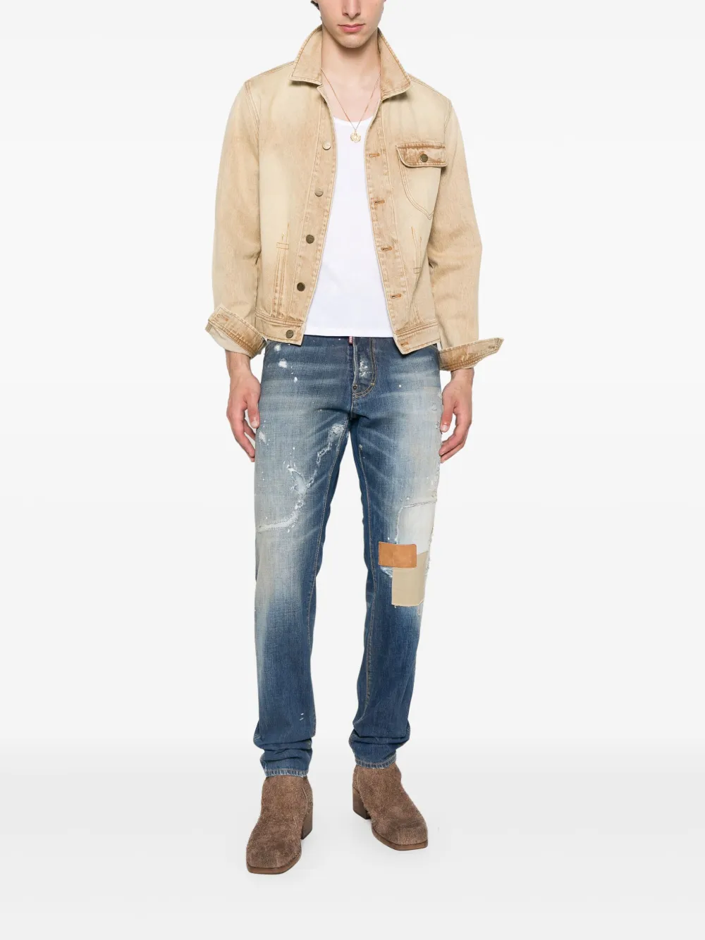 DSQUARED2 patch-detailing cotton jeans | Jeans rectos | Image 2