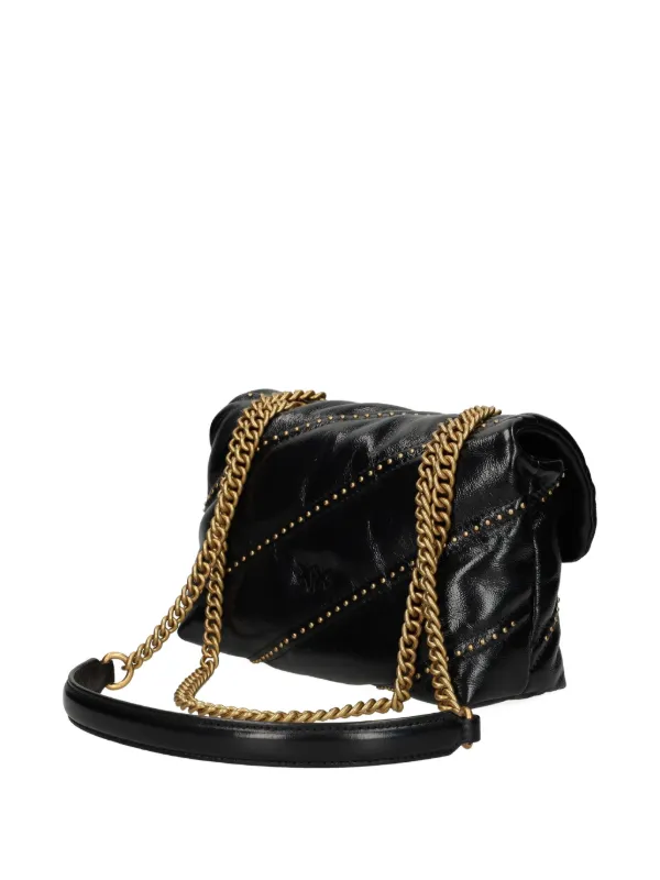 PINKO ブラック ショルダーバッグ PINKO スタッズ ショルダーバッグ | ブラック | FARFETCH JP