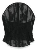 MARKGONG cotton-blend corset top - Black