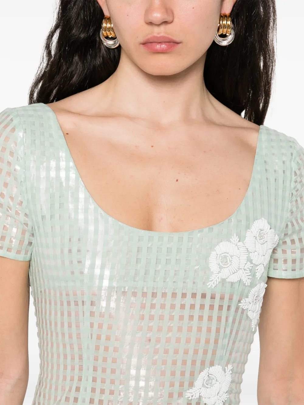 Shop Markgong Cotton-blend Dress