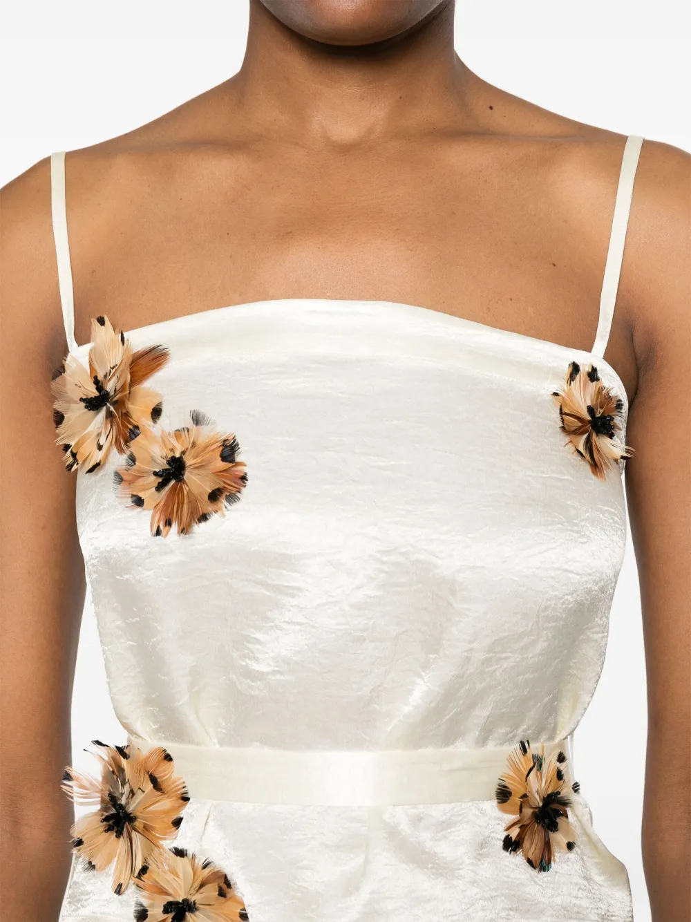 Shop Markgong Floral-appliqué Top