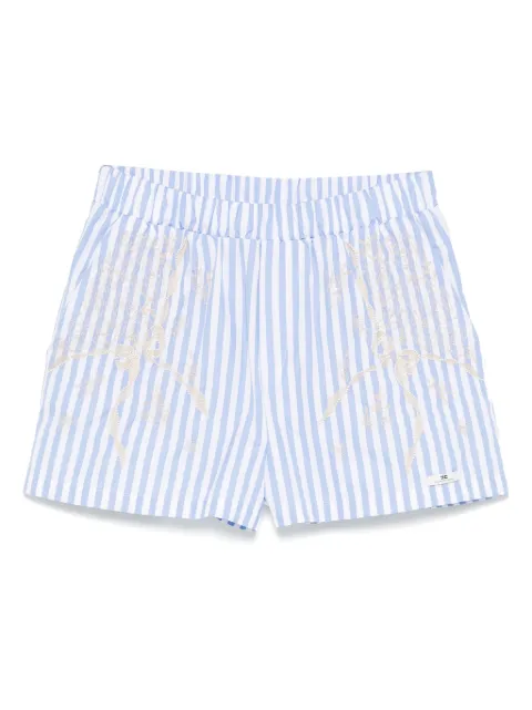 Elisabetta Franchi striped cotton shorts