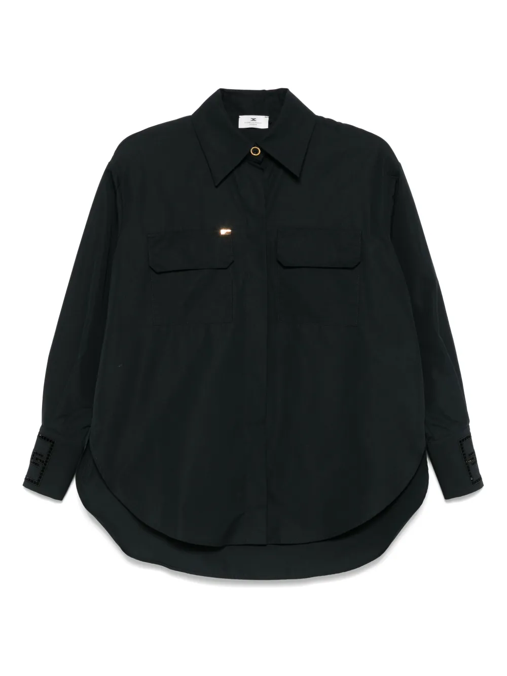 embroidered poplin shirt