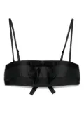 MARKGONG bow-detailing top - Black