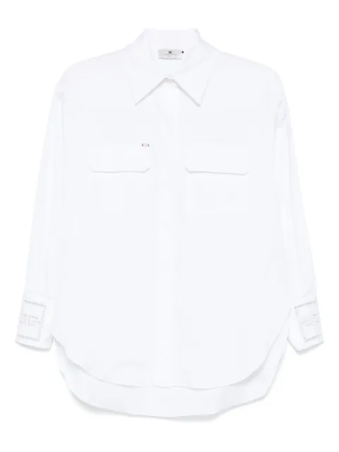 Elisabetta Franchi embroidered poplin shirt