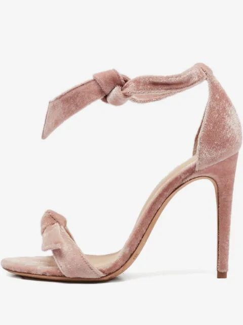 Alexandre Birman 105mm velvet heeled sandals