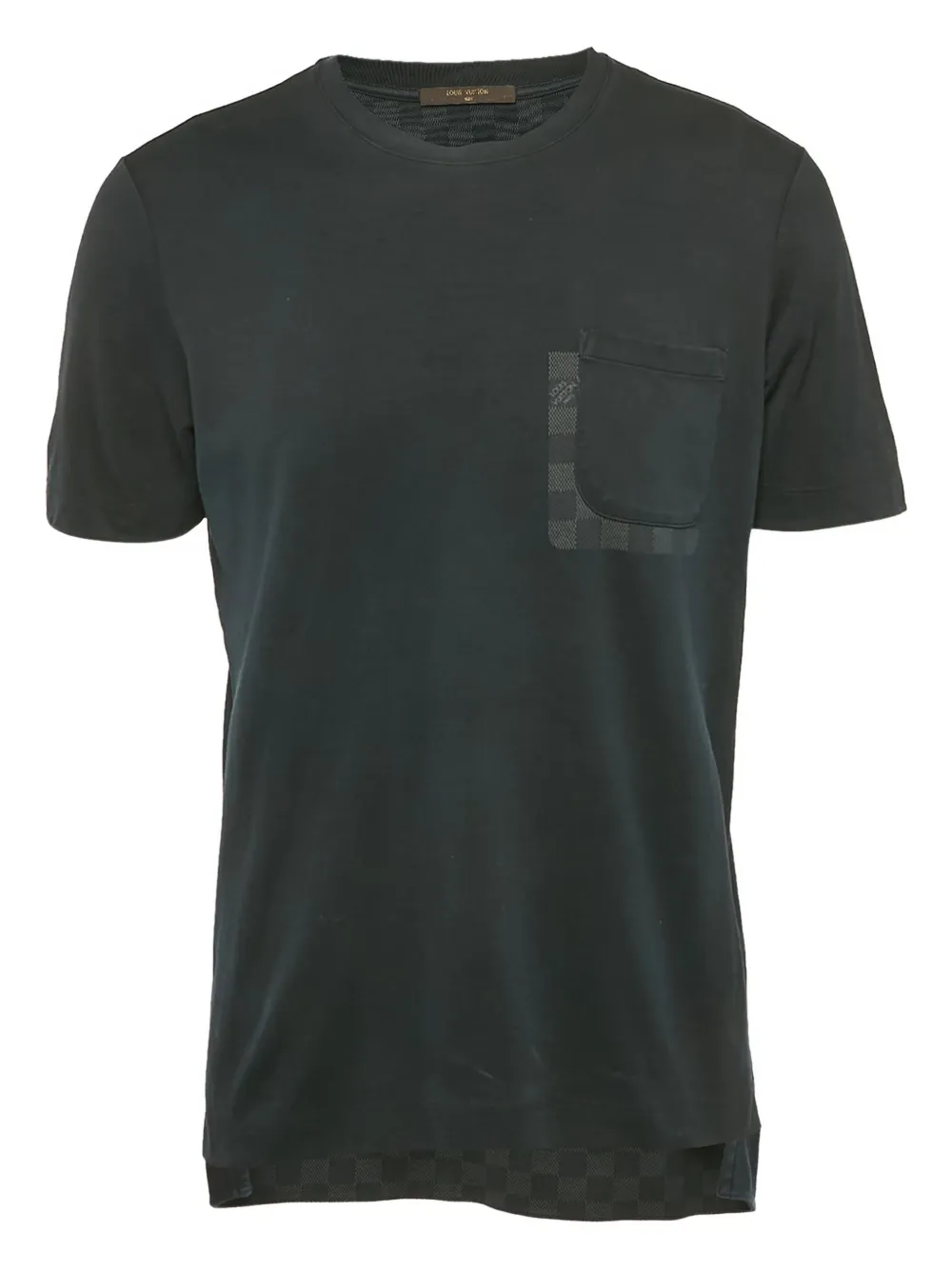 Louis Vuitton Pre-Owned pocket check T-shirt - ブラック Louis Vuitton Pre-Owned pocket check T-shirt - ブラック