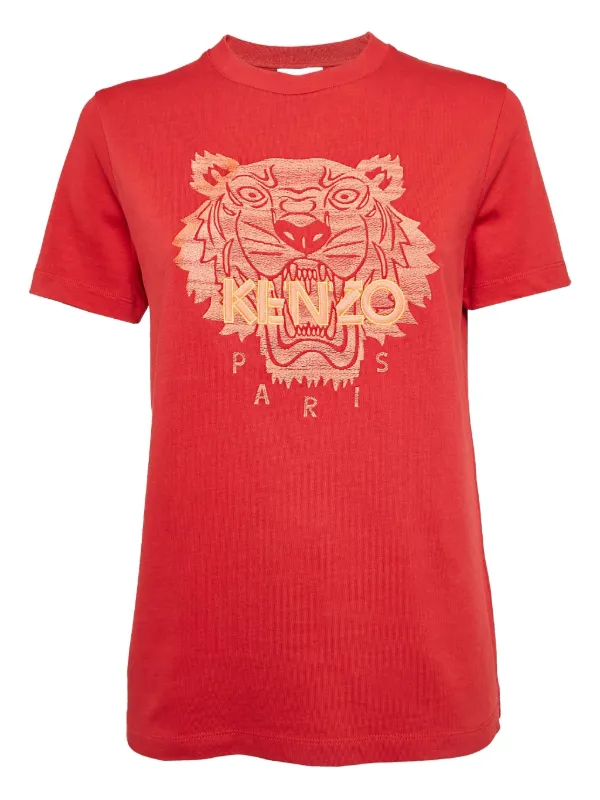 Kenzo Pre-Owned タイガー Tシャツ | レッド | FARFETCH JP