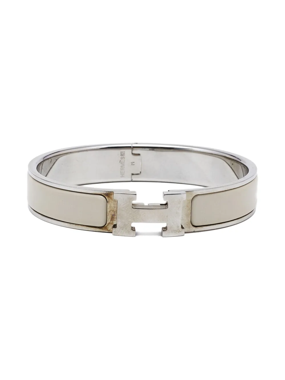 Hermès Pre-Owned Clic H bracelet - シルバートーン Hermès Pre-Owned Clic H bracelet - シルバートーン