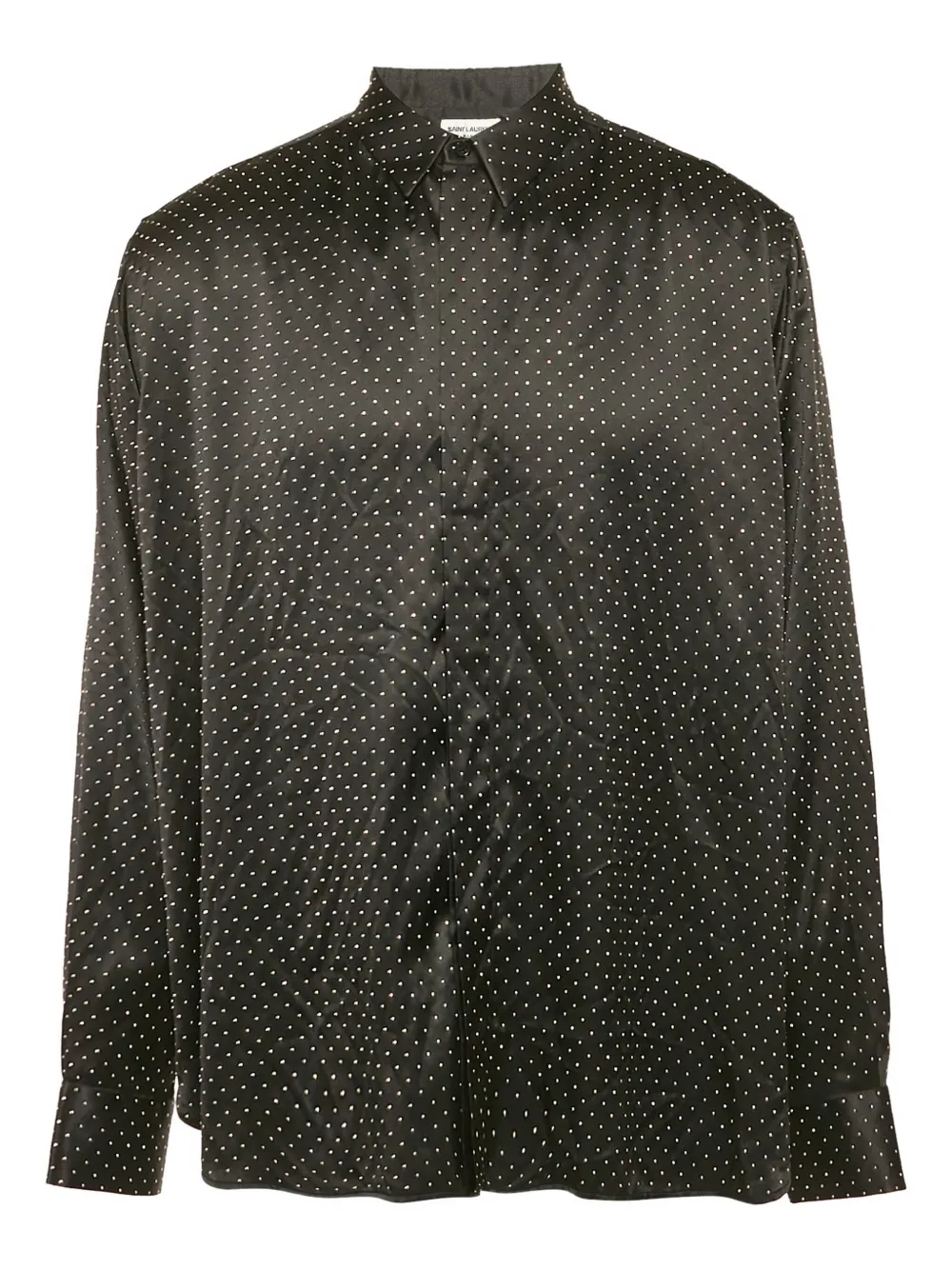 studded satin shirt