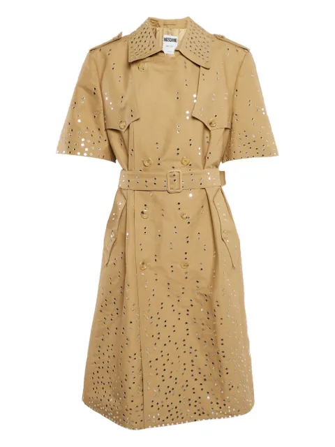 Moschino Pre-Owned eyelet-embellished trench coat