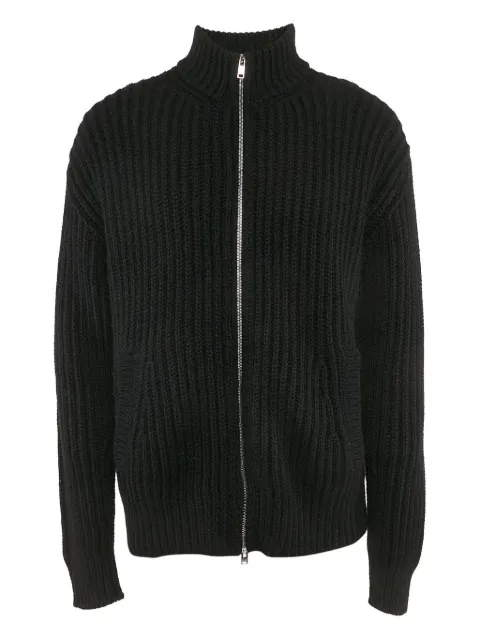 Prada Pre-Owned cárdigan tejido de canalé con cierre