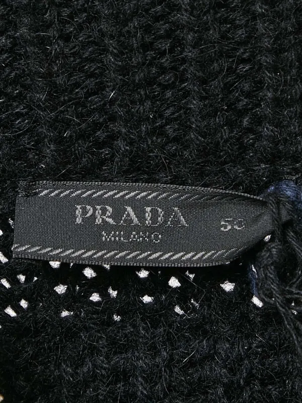 Prada Pre-Owned ジップアップ カーディガン | ブラック | FARFETCH JP