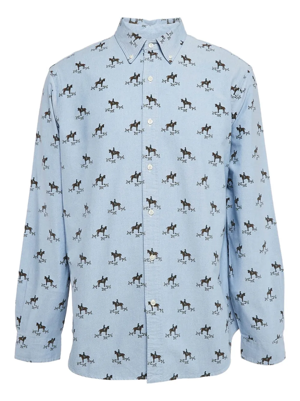 equestrian print shirt