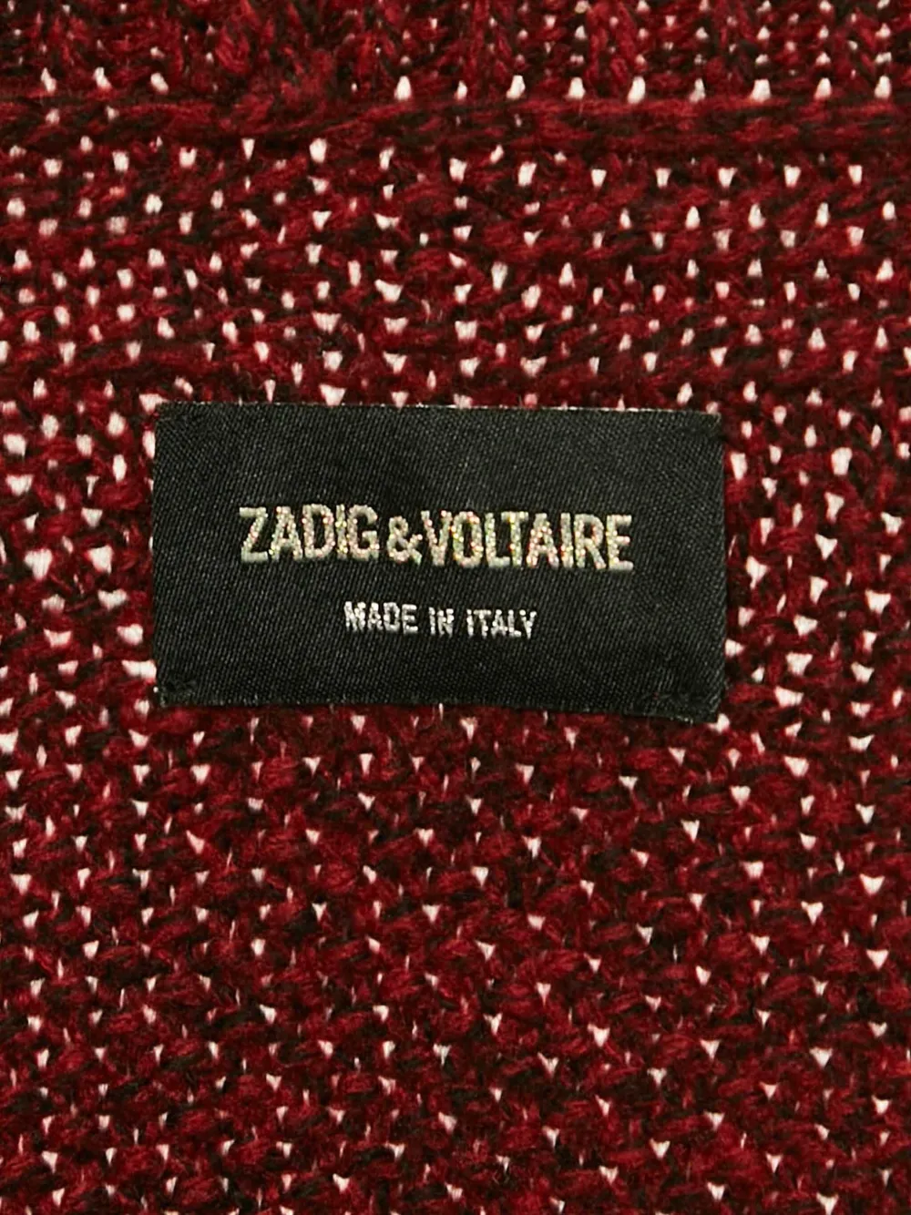 Pre-owned Zadig & Voltaire Ribbed Cardigan In Red