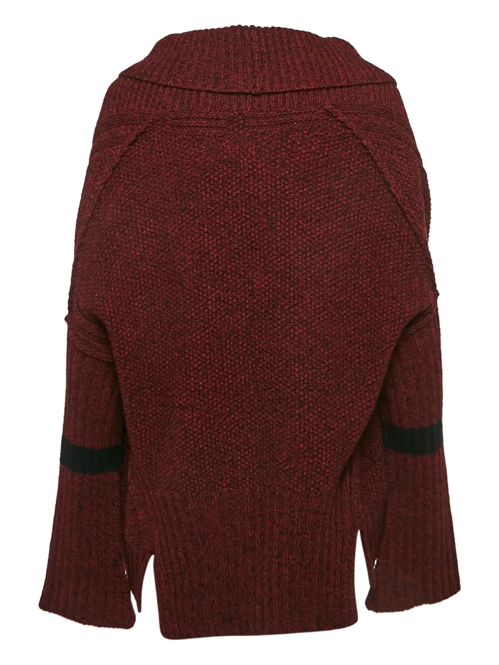Pre-owned Zadig & Voltaire Ribbed Cardigan In Red