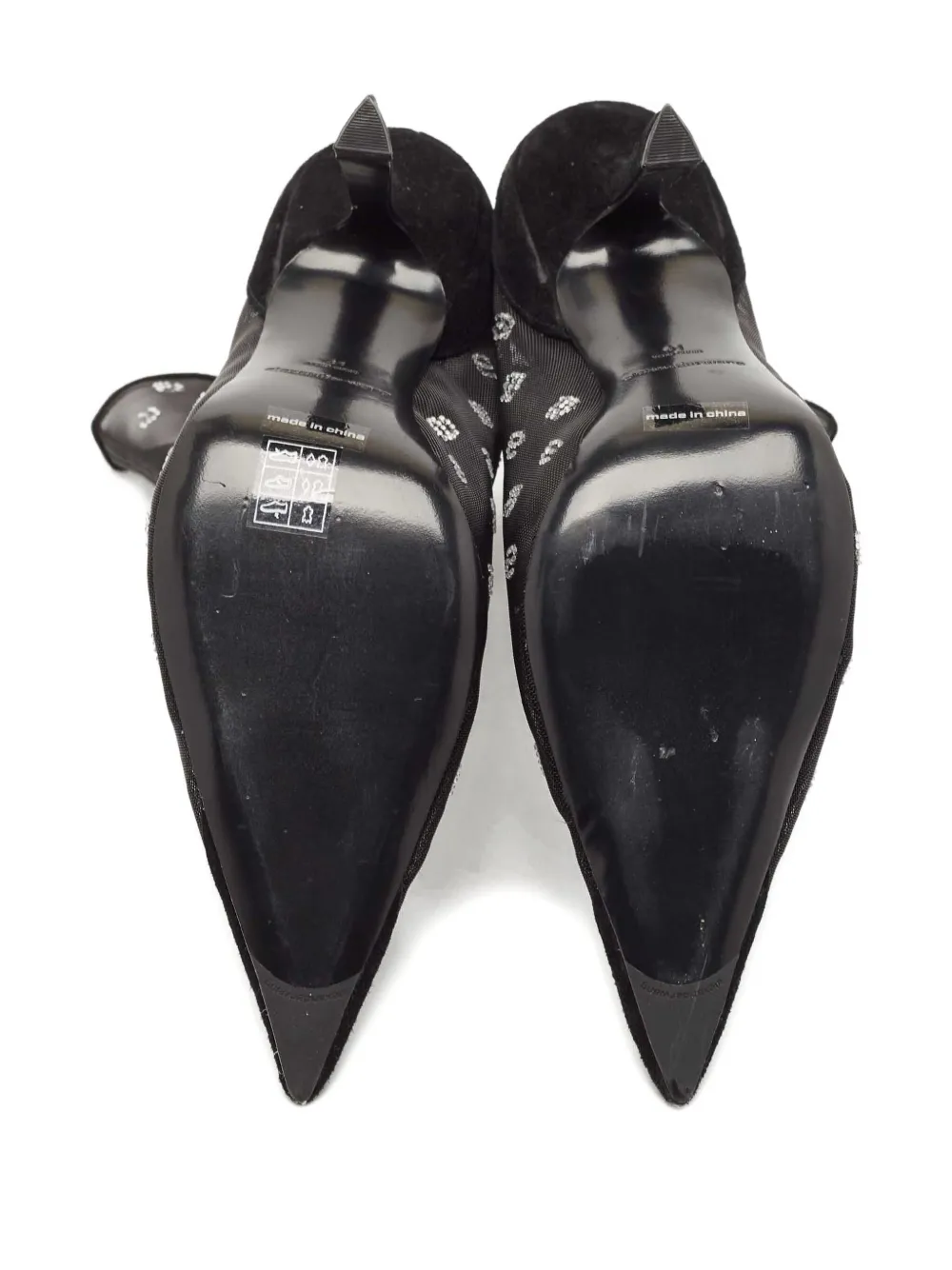 Alexander wang ブーツ Pre-Owned Alexander Wang 2024 110mm Delphine ブーツ | ブラック