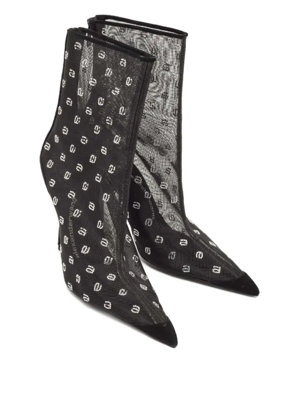 Pre-Owned Alexander Wang 2024 110mm Delphine ブーツ | ブラック