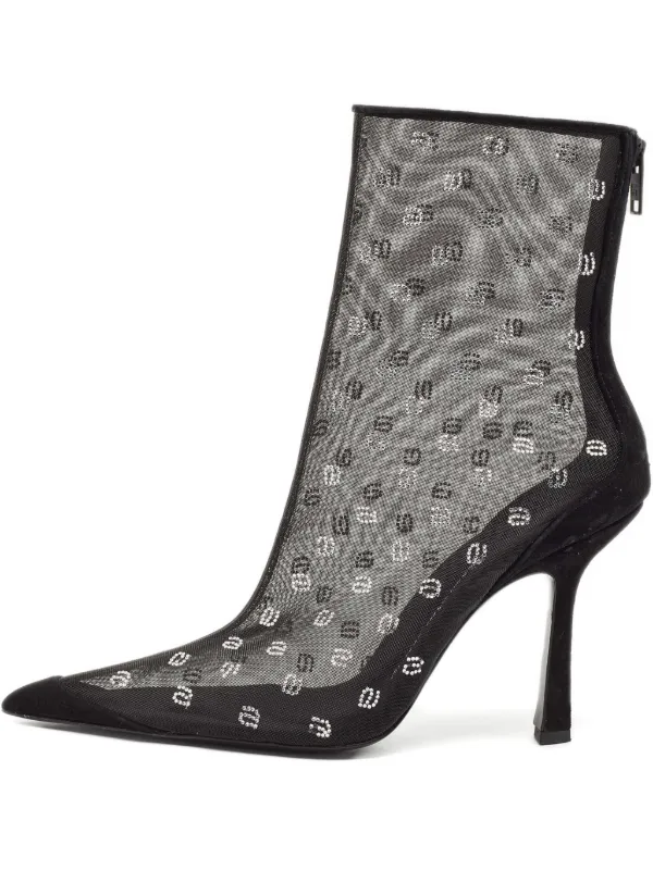 Pre-Owned Alexander Wang 2024 110mm Delphine ブーツ | ブラック