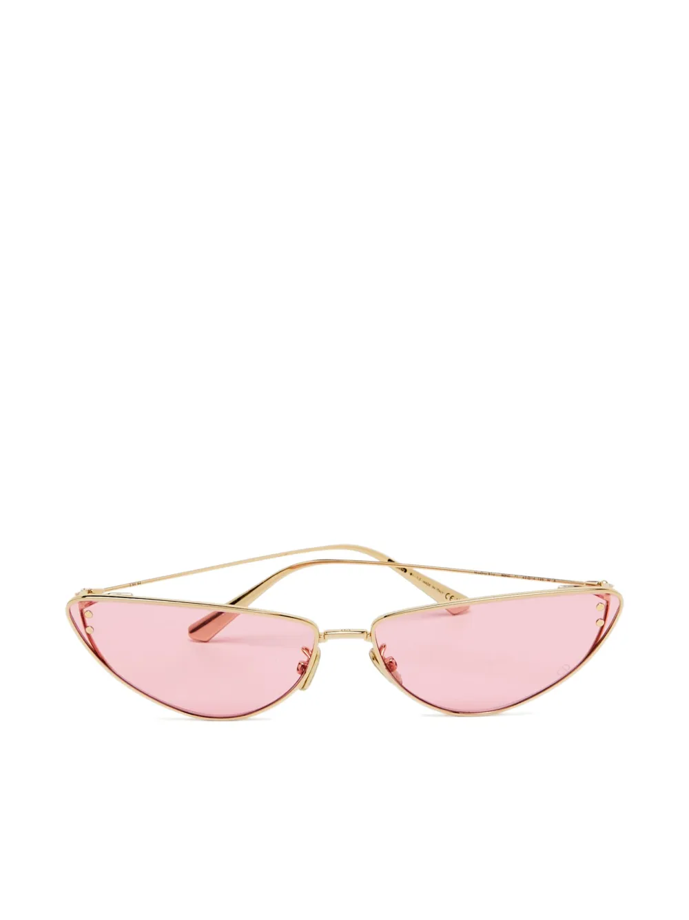 Christian Dior Pre-Owned cat-eye sunglasses - ゴールドトーン Christian Dior Pre-Owned cat-eye sunglasses - ゴールドトーン
