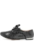 Miu Miu Pre-Owned crystal patent leather shoes - Black