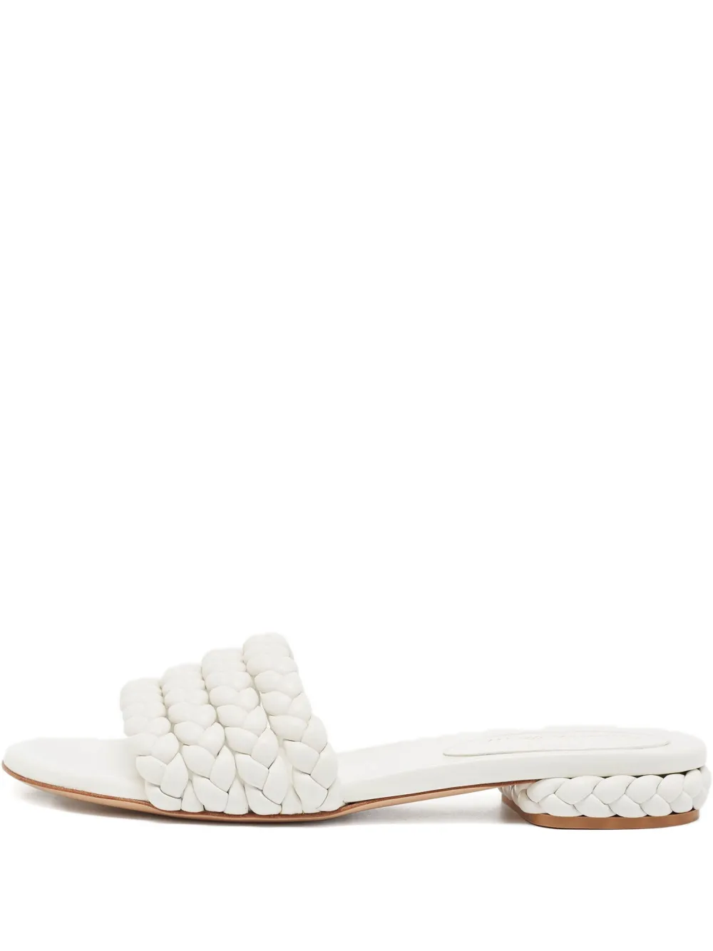 Gianvito Rossi pre-owned braided leather sandals | White | Image 1