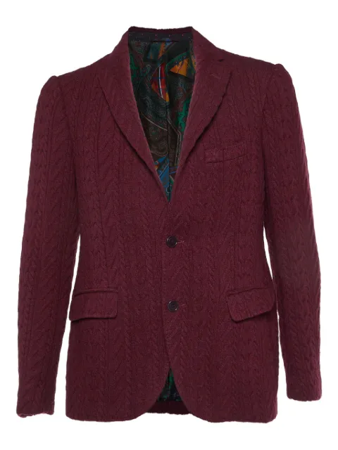 Etro Pre-Owned cable knit blazer