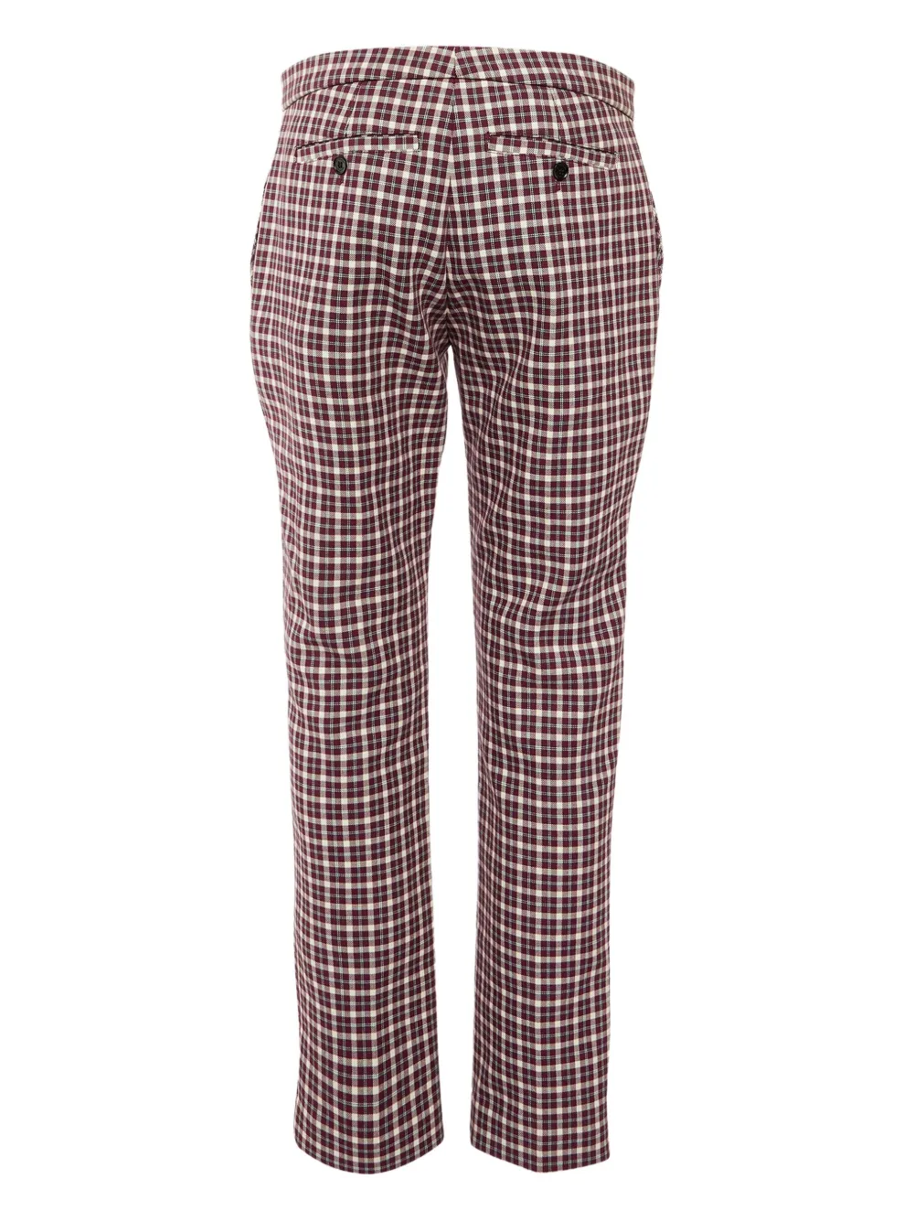 Burberry Pre-Owned Geruite broek - Rood
