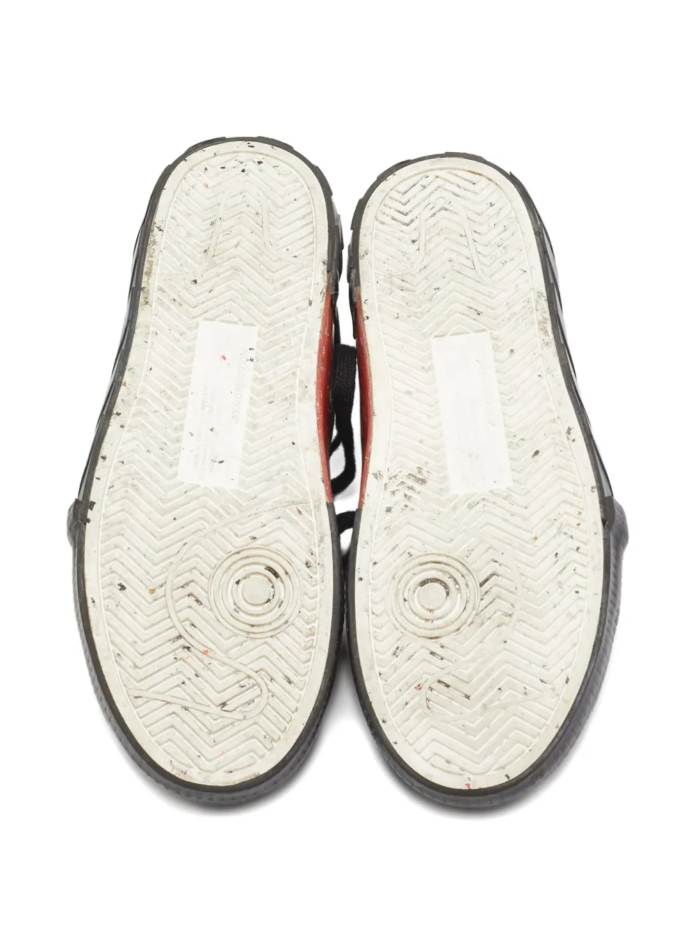 Pre-owned Off-white Leather Vulcanized Sole Sneakers