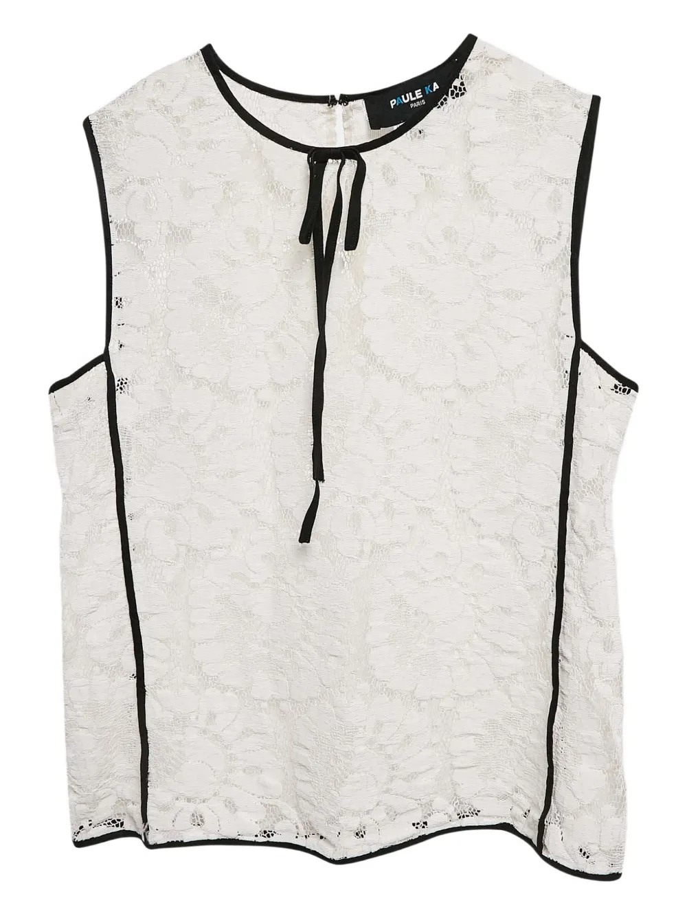 Paule Ka Top con bordo a contrasto 2024 - Bianco