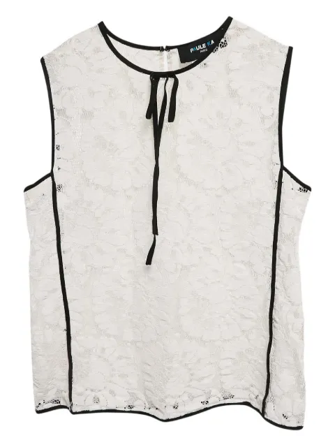 Paule Ka 2024 コントラストトリム トップ