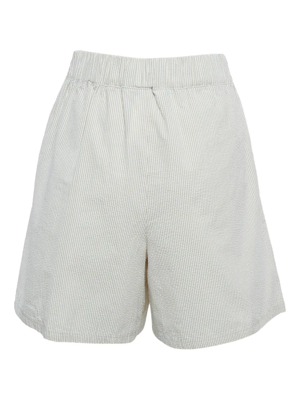 Pre-owned Max Mara Striped Seersucker Shorts